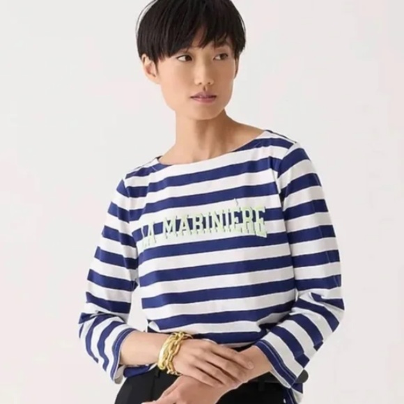 J. Crew Tops - NWT J.Crew La Mariniere Classic Striped T-Shirt * Medium
